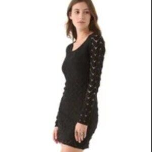Free People Wild Thing Black Lace Dress